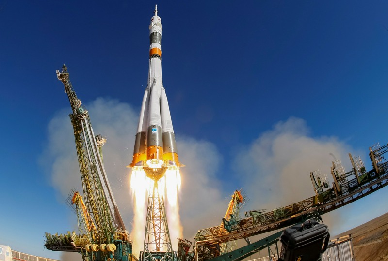 🚀Космический рубеж: Грузовой пуск ракеты «Союз»🚀